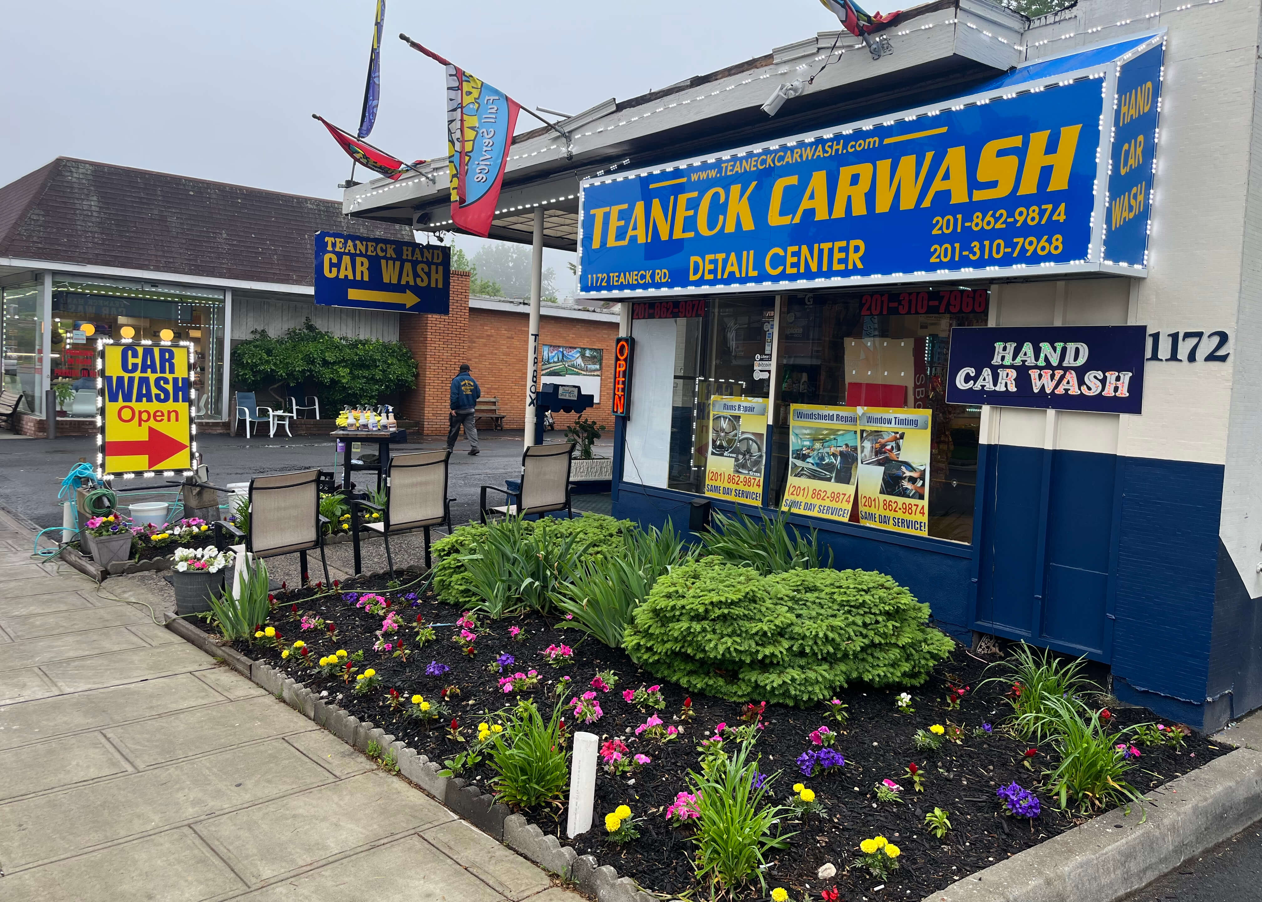 Teaneck Hand Car Wash exterior at 1172 Teaneck Road, Teaneck NJ